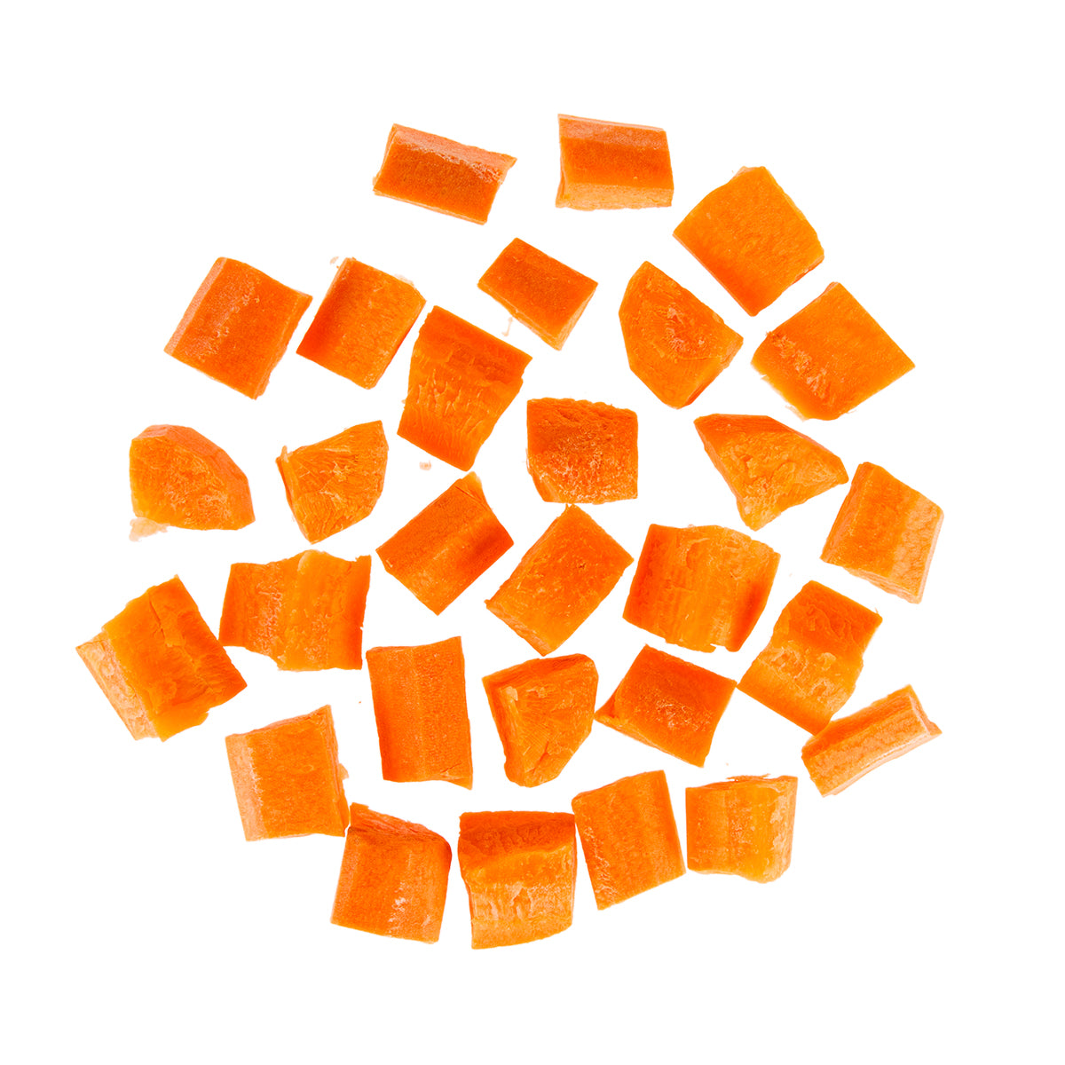1in Cubed Carrots