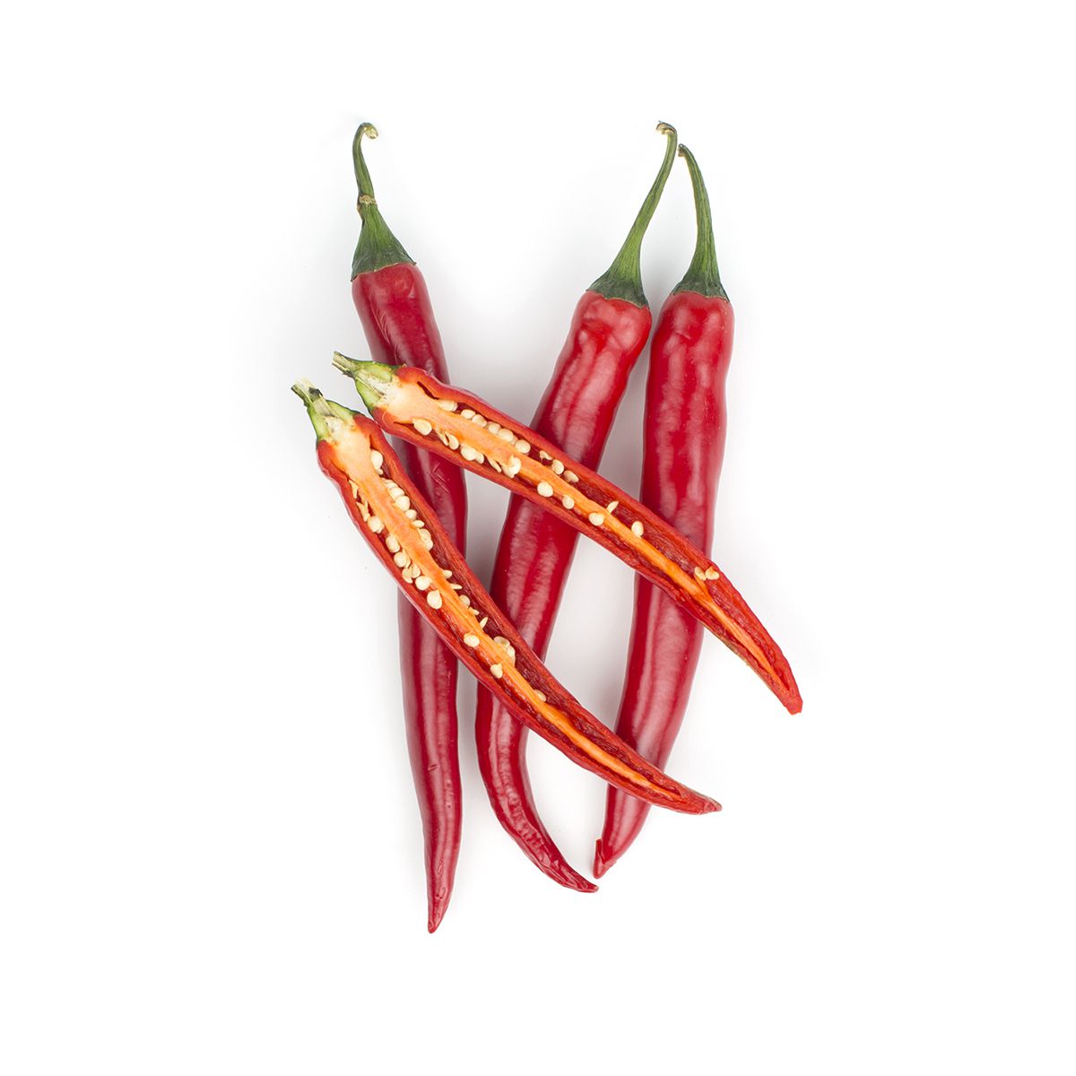 Red Long Hot Peppers