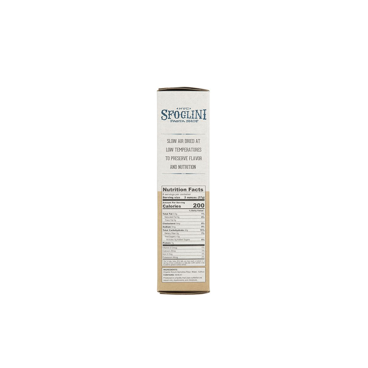 Organic Saffron Malloreddus Pasta