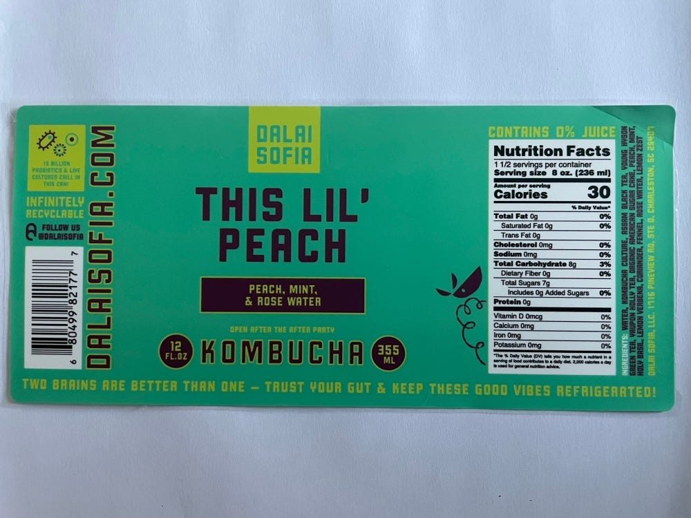 Peach Kombucha