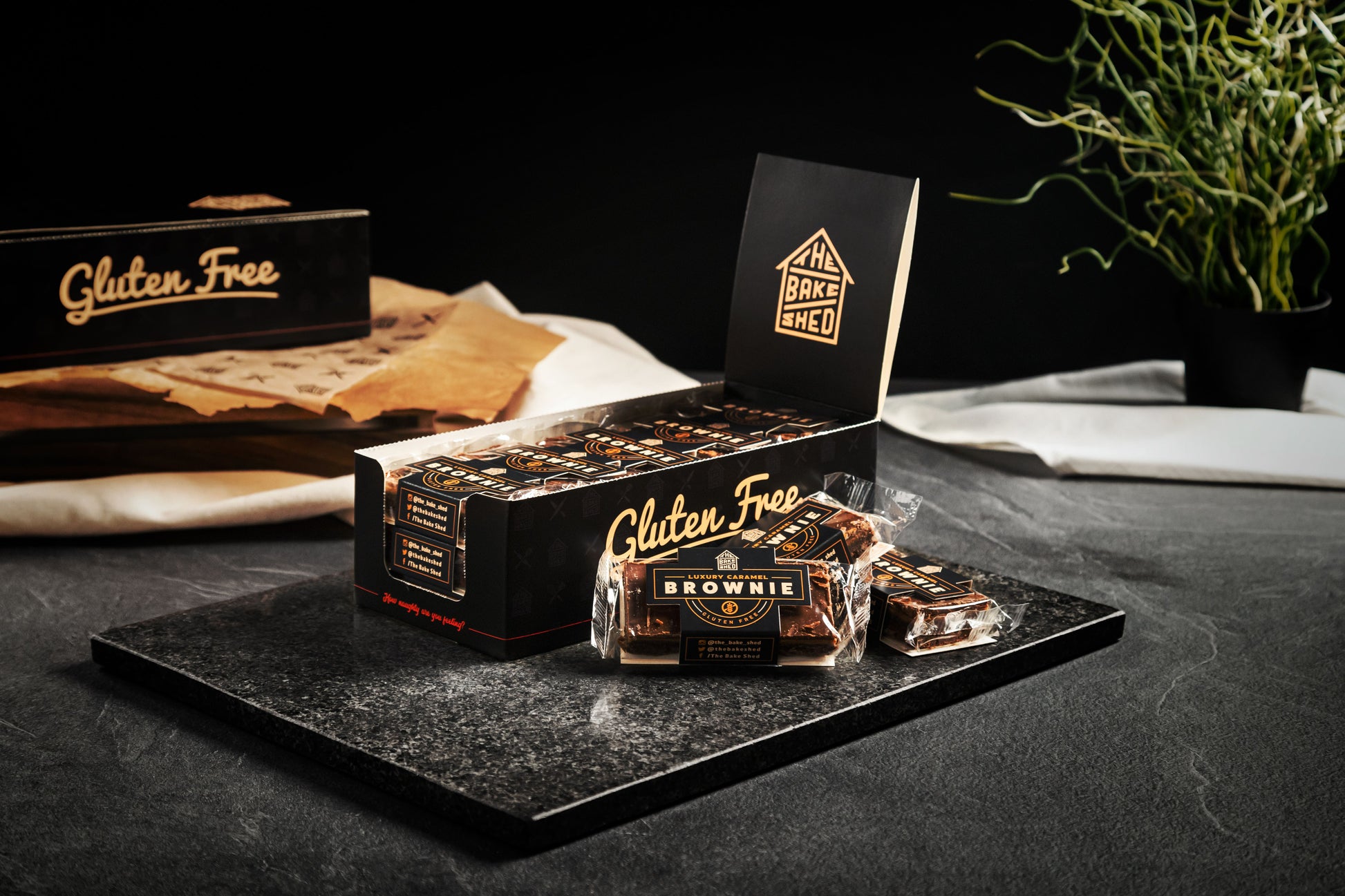 The Bake Shed Luxury Caramel Brownie Gluten Free, 2.65 oz