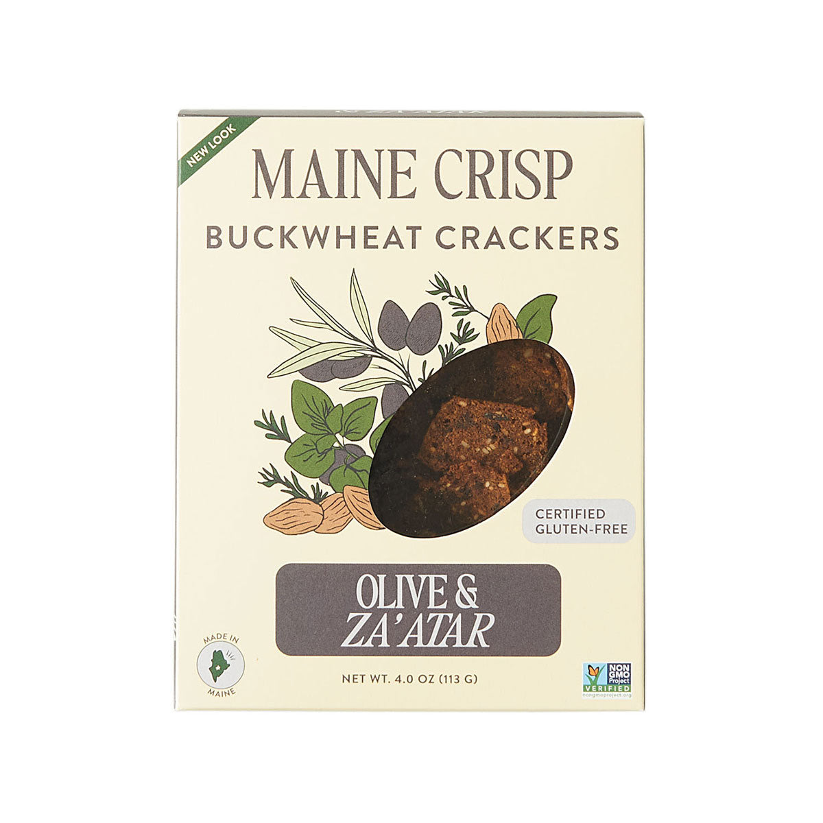 Maine Crisp Co Olive and Za'atar Crisps