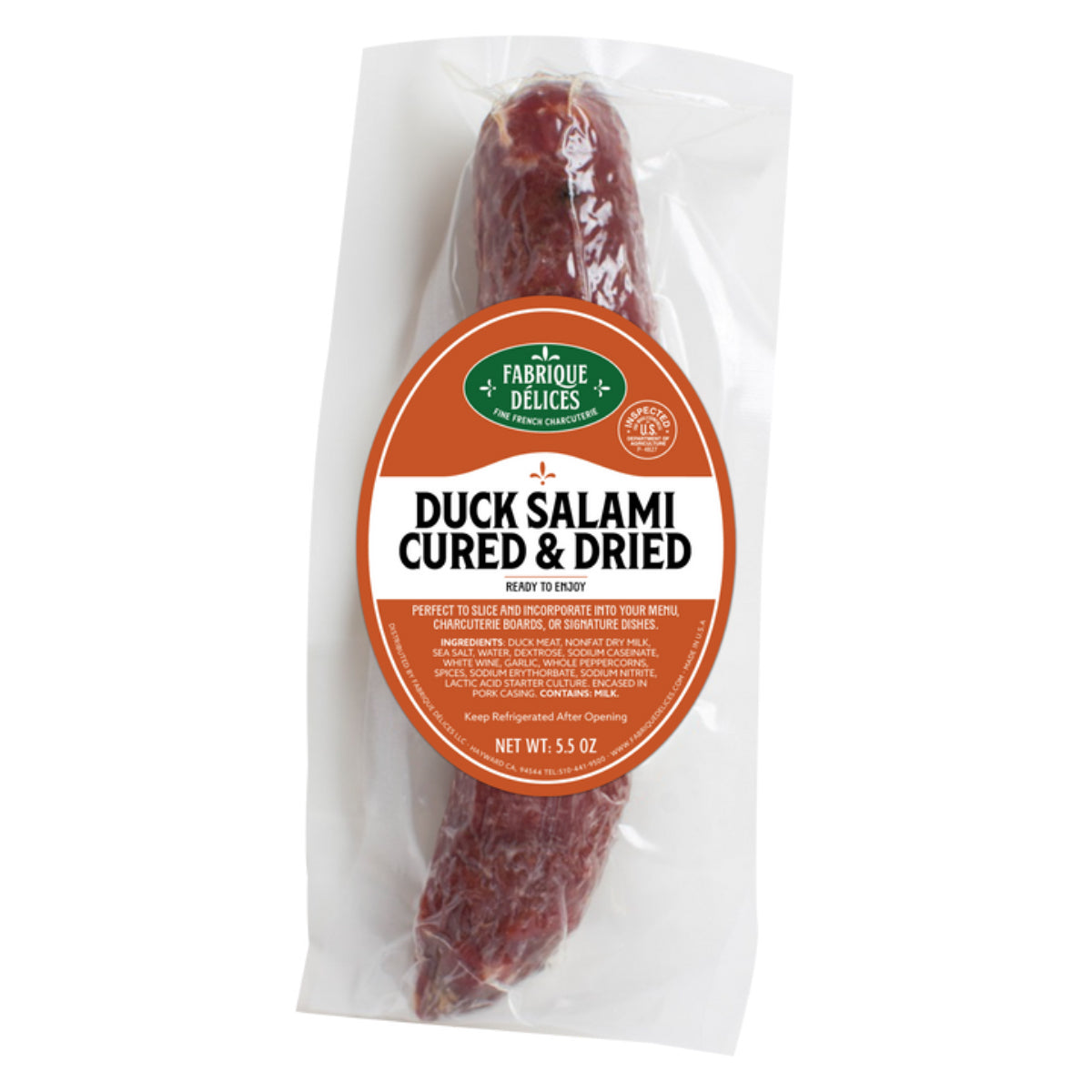 Fabrique Delices Dried Cured Duck Salami