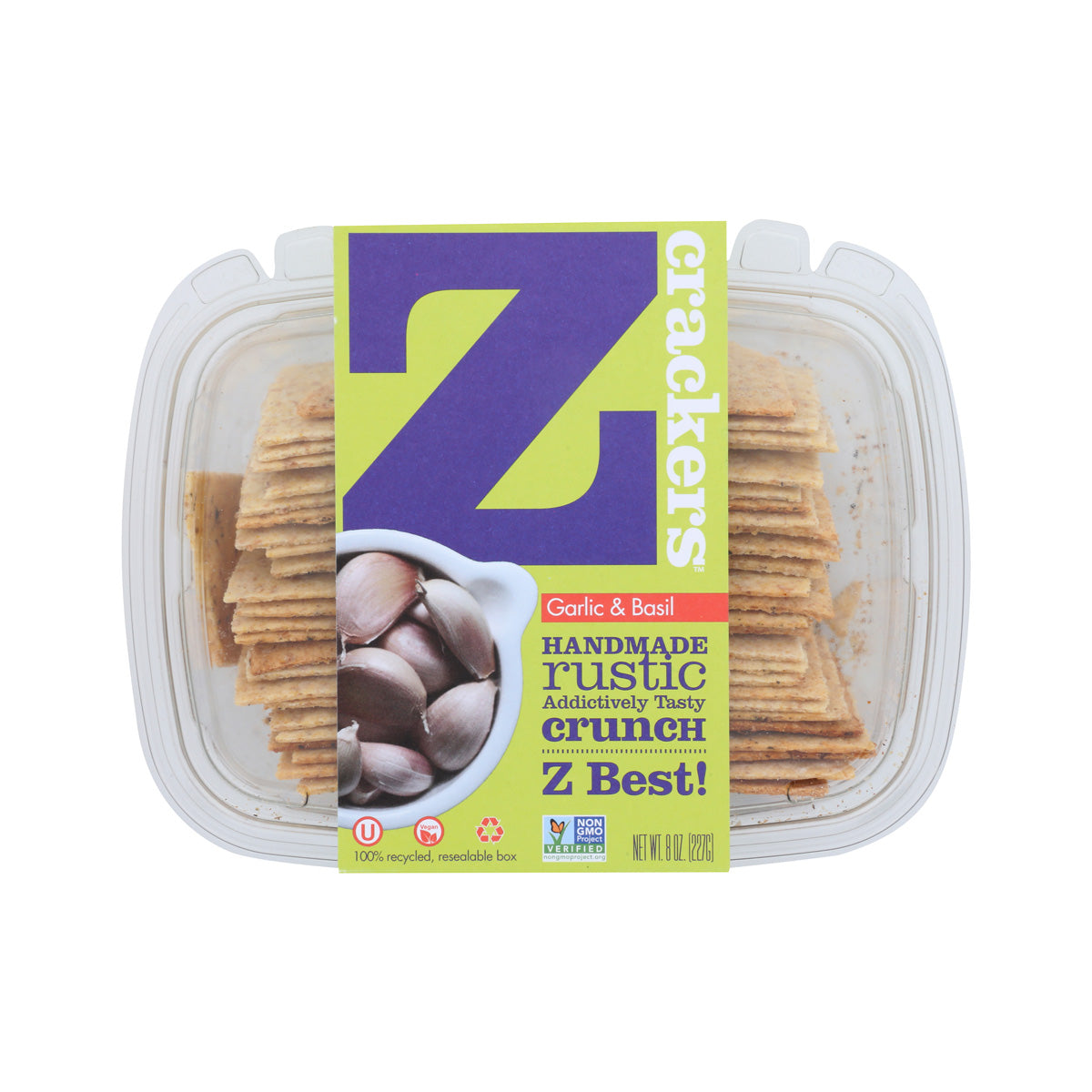 Z Crackers Garlic And Basil Crackers
