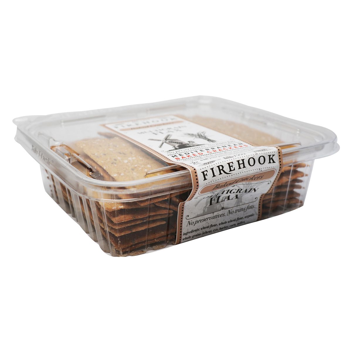 Firehook Baked Crackers Multigrain Flax Crackers