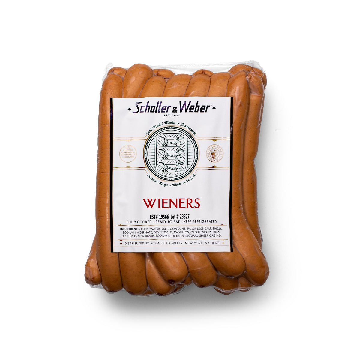 Pork & Beef Hot Dogs Wiener Style