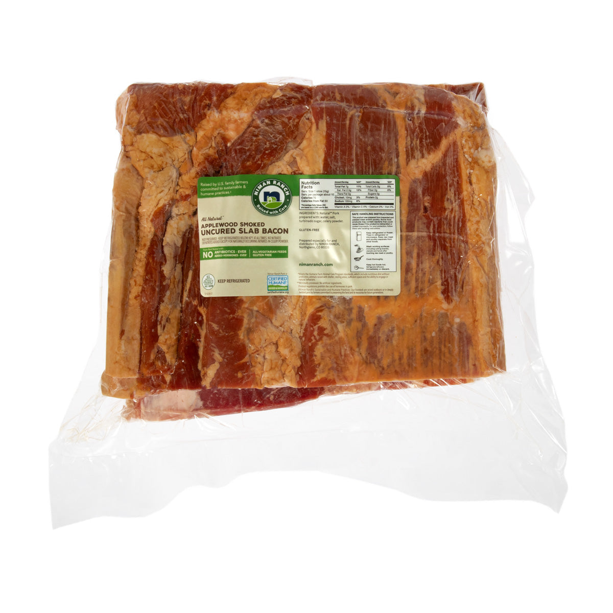 Applewood Smoked Uncured Slab Bacon