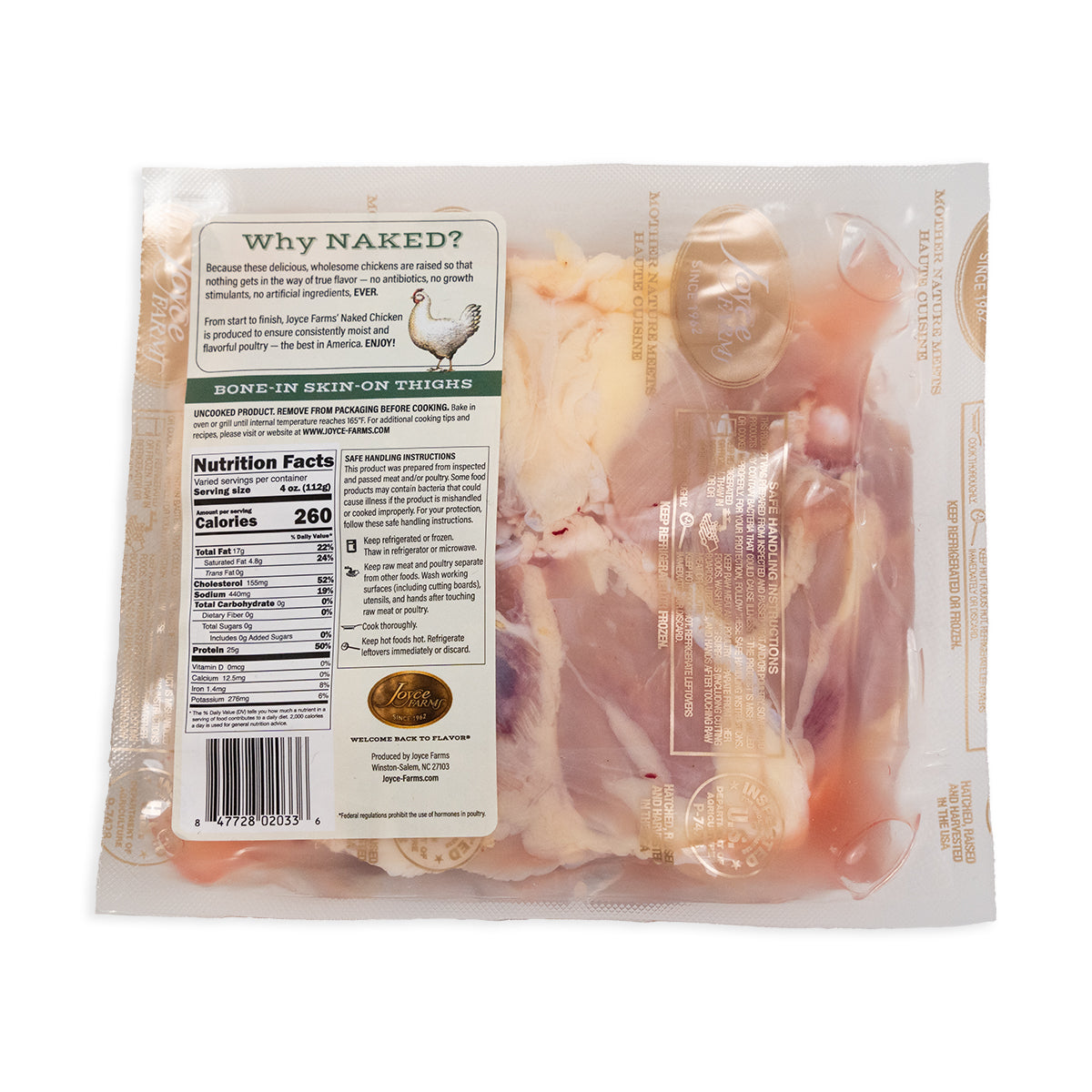 Naked Bone-In Chicken Thighs