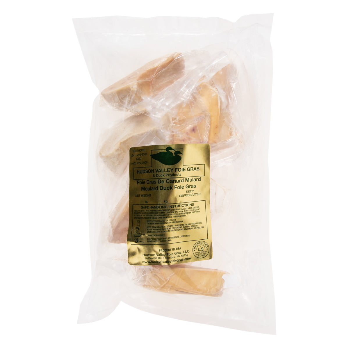Individually Wrapped Foie Gras Slices