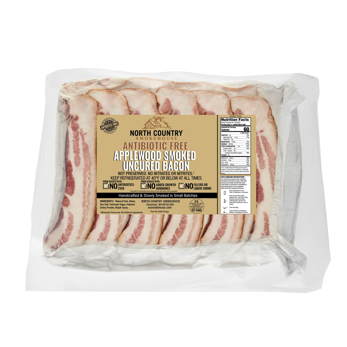 ABF Layout Smoked Applewood Bacon 15-17 Slices