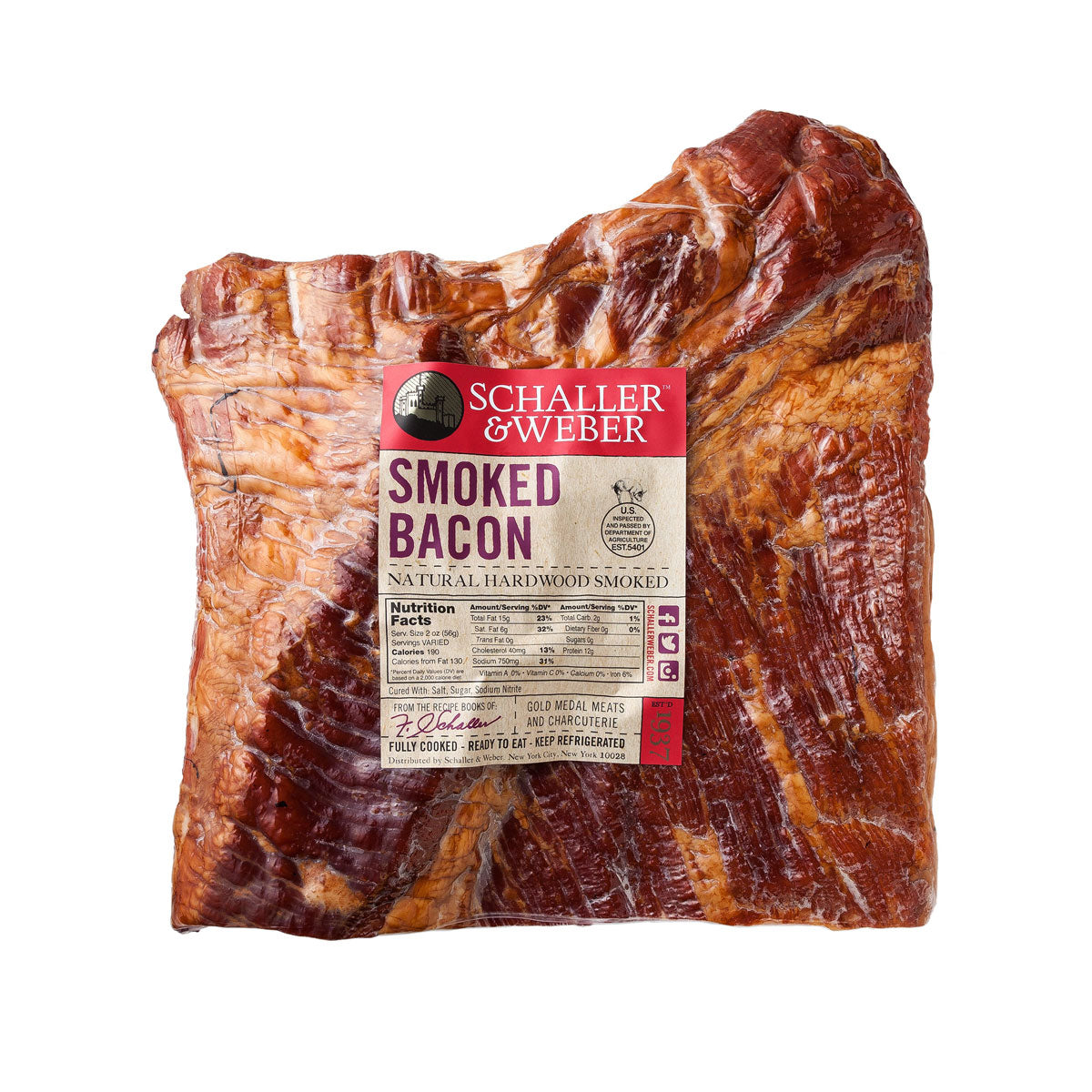Applewood Smoked Bacon Slab