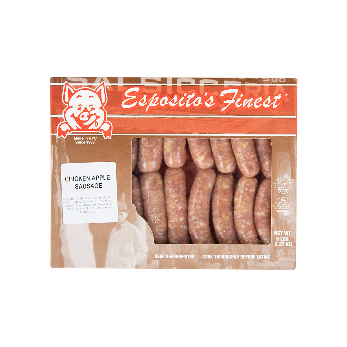 Frozen Chicken Apple Sausages 1 OZ