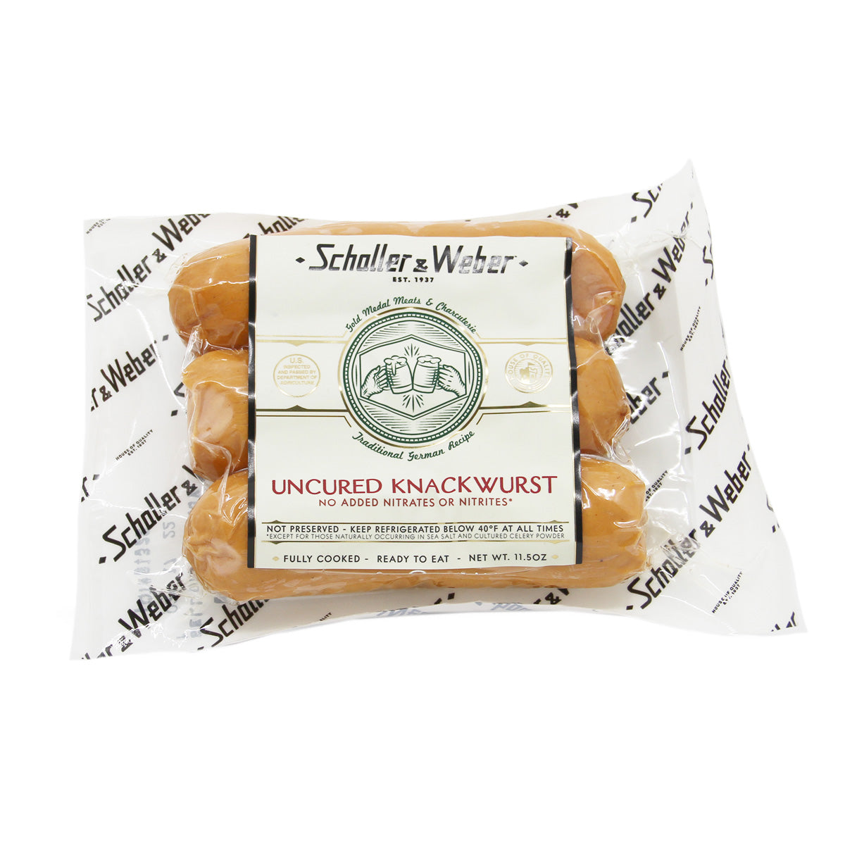 Cooked Knackwurst Sausage 4 OZ
