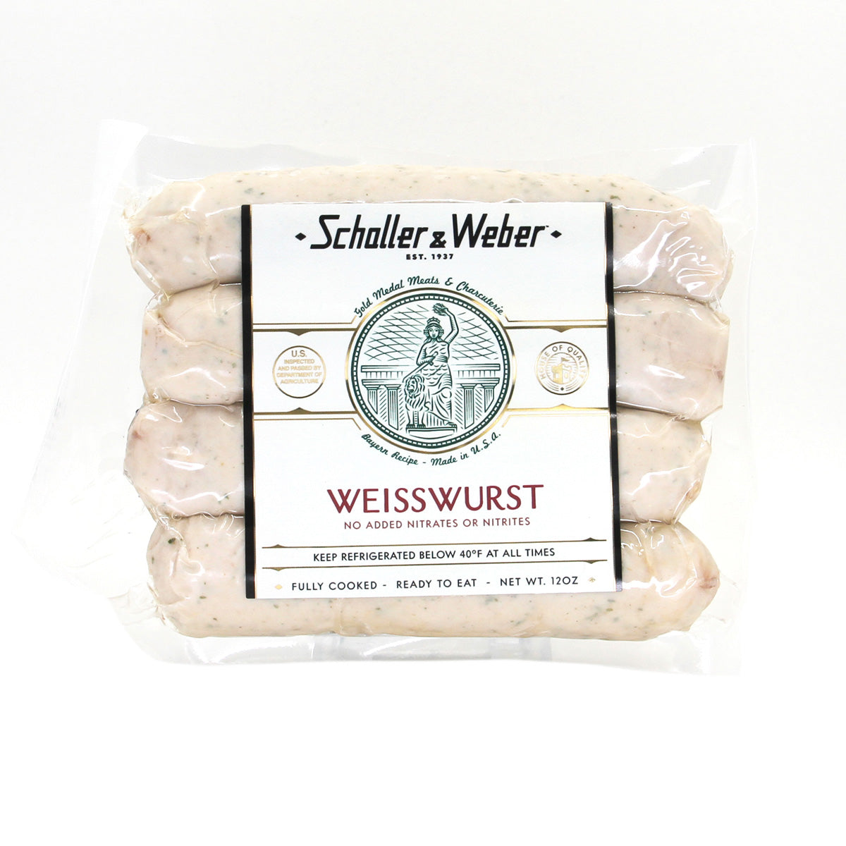 Cooked Bockwurst Sausage 4 OZ