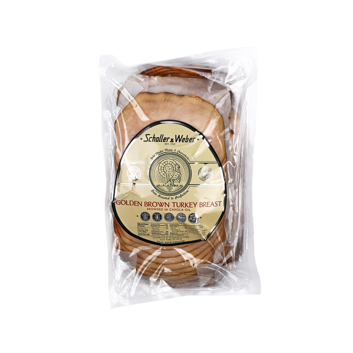 Sliced Golden Brown Turkey Breast