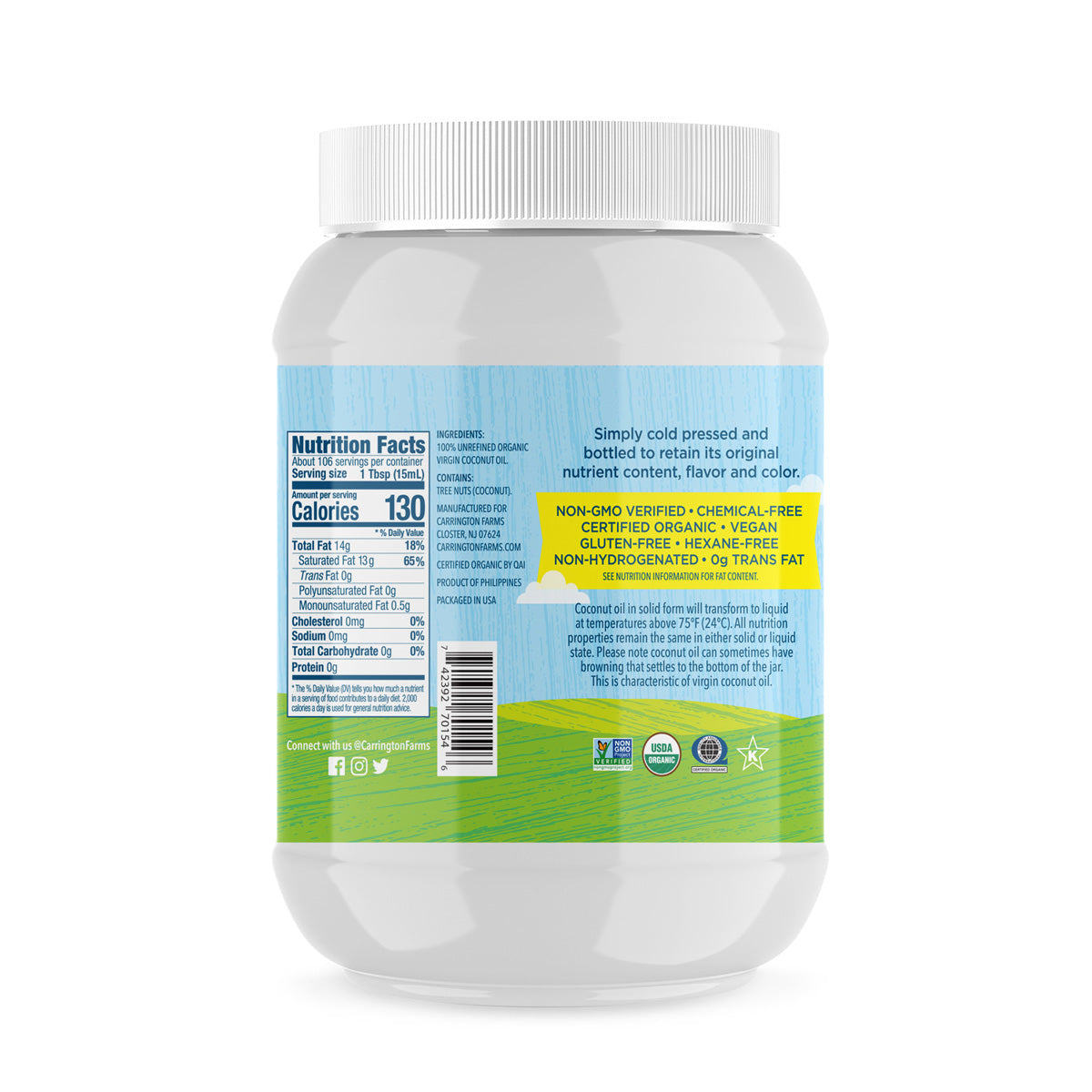 Organic Unrefined Coconut Oil
