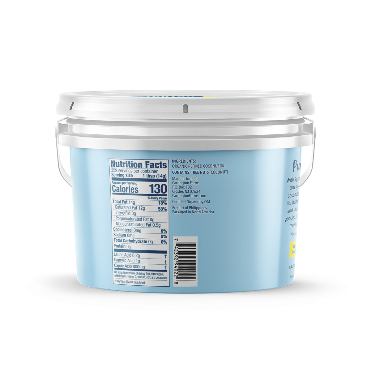 Organic Refined Coconut Oil