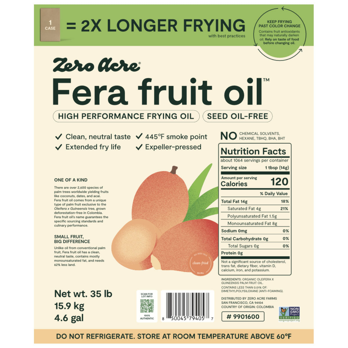 Organic Fera Fruit Frying Oil