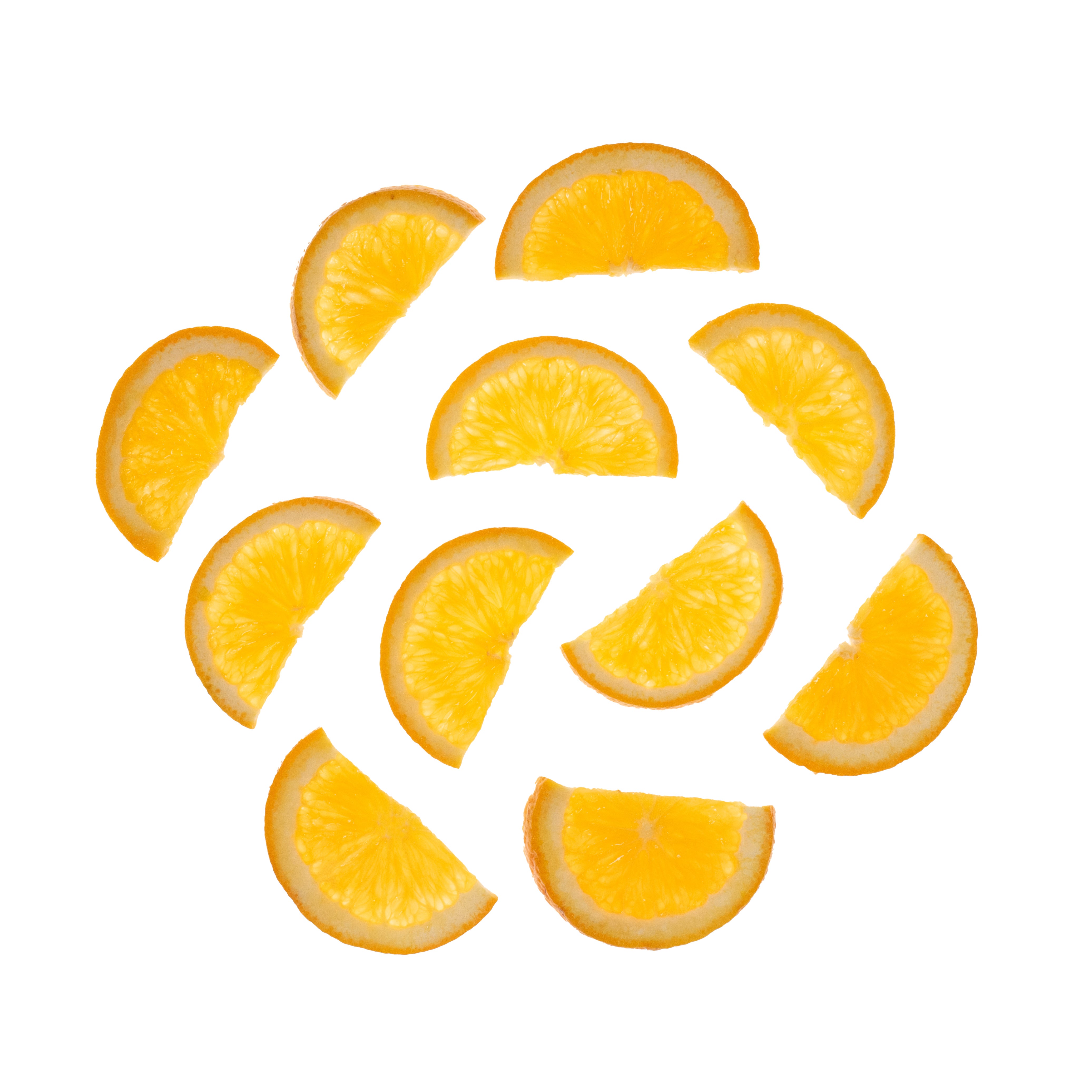 Half Moon Orange Sections