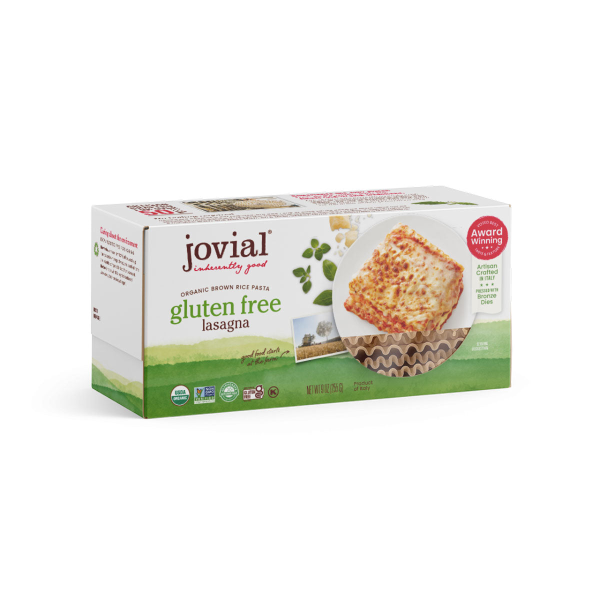 Organic Gluten Free Brown Rice Lasagna Pasta