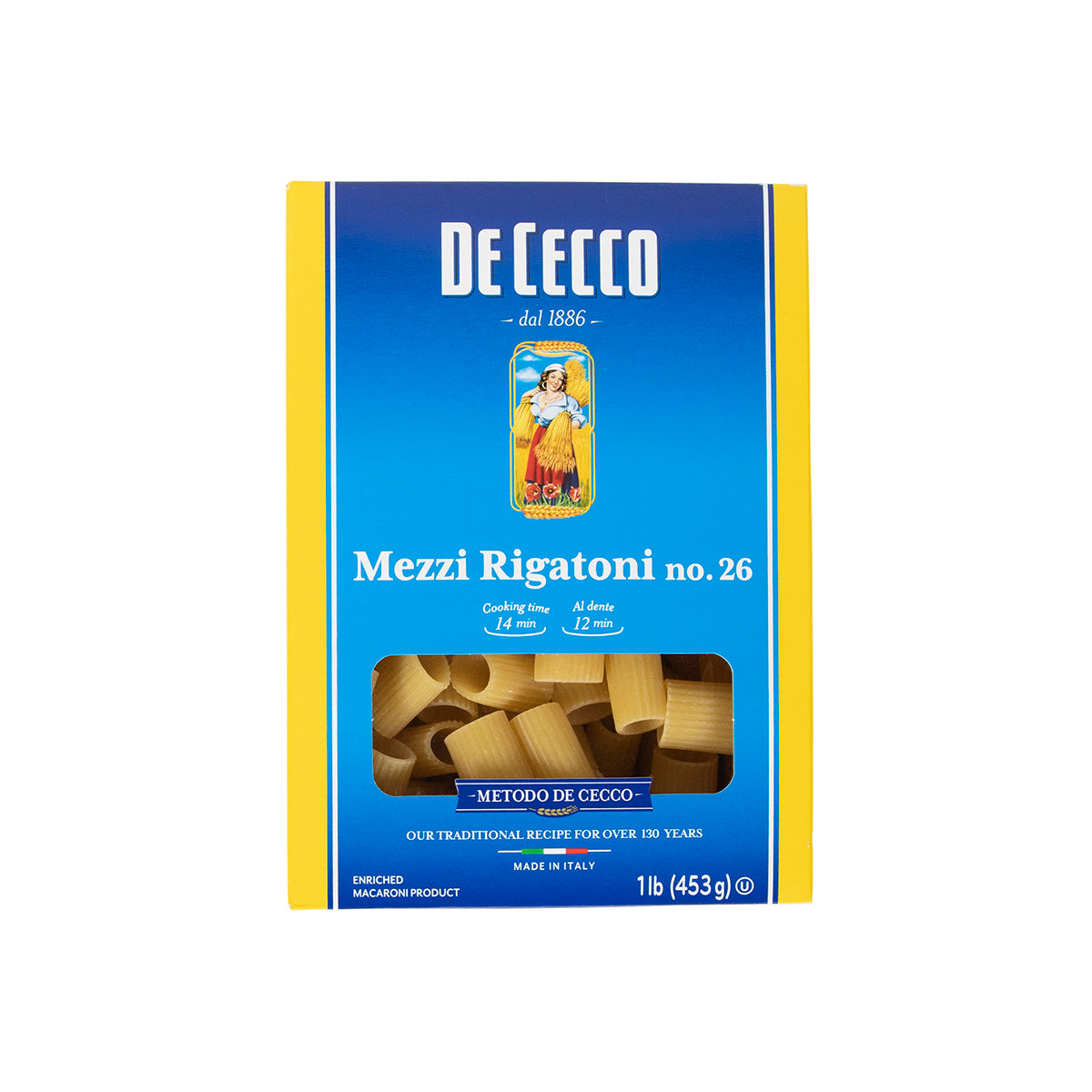 Mezzi Rigatoni Pasta