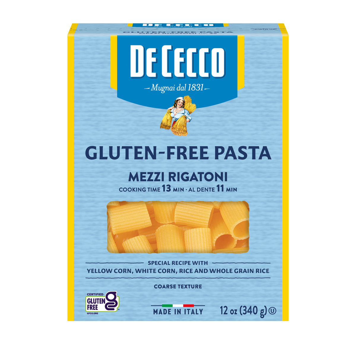 Gluten Free Mezzi Rigatoni Pasta
