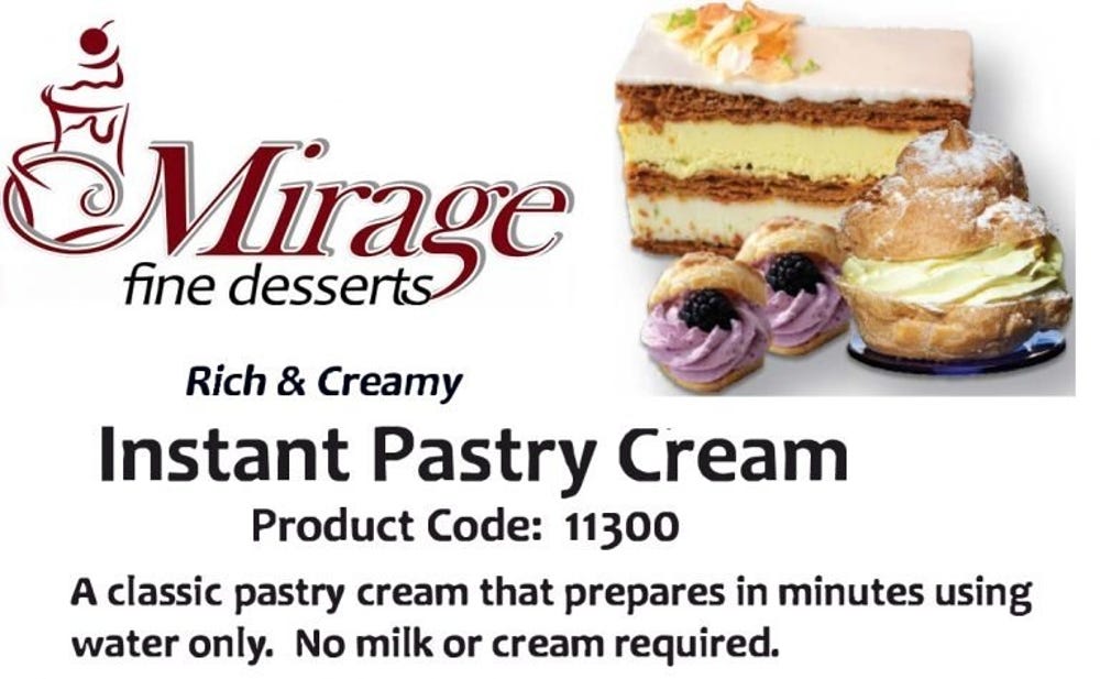 Pastry Cream Instant Gluten Free Kosher