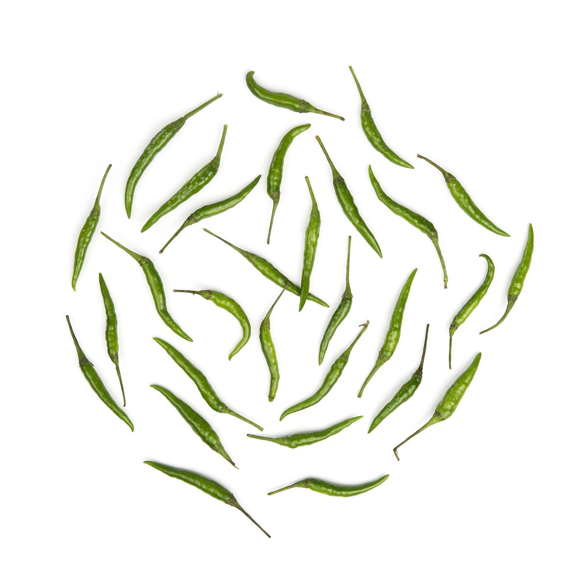 Green Thai Bird Chili Peppers