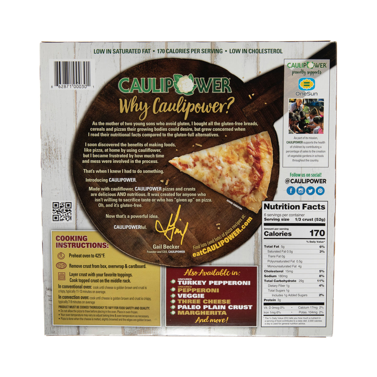 10in Cauliflower Pizza Crust