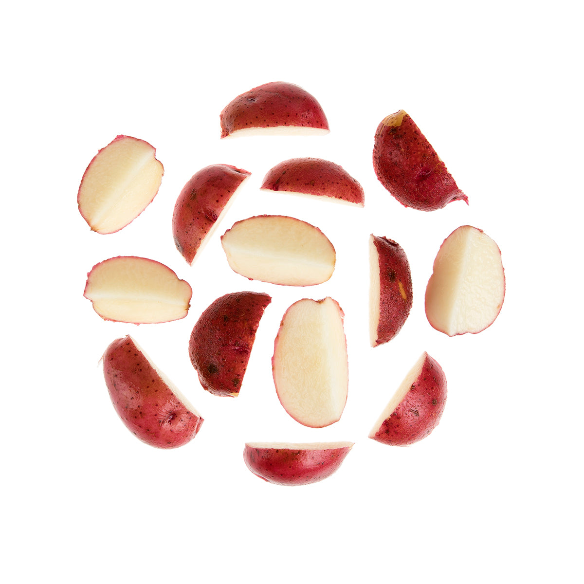 Quartered Red B Potatoes