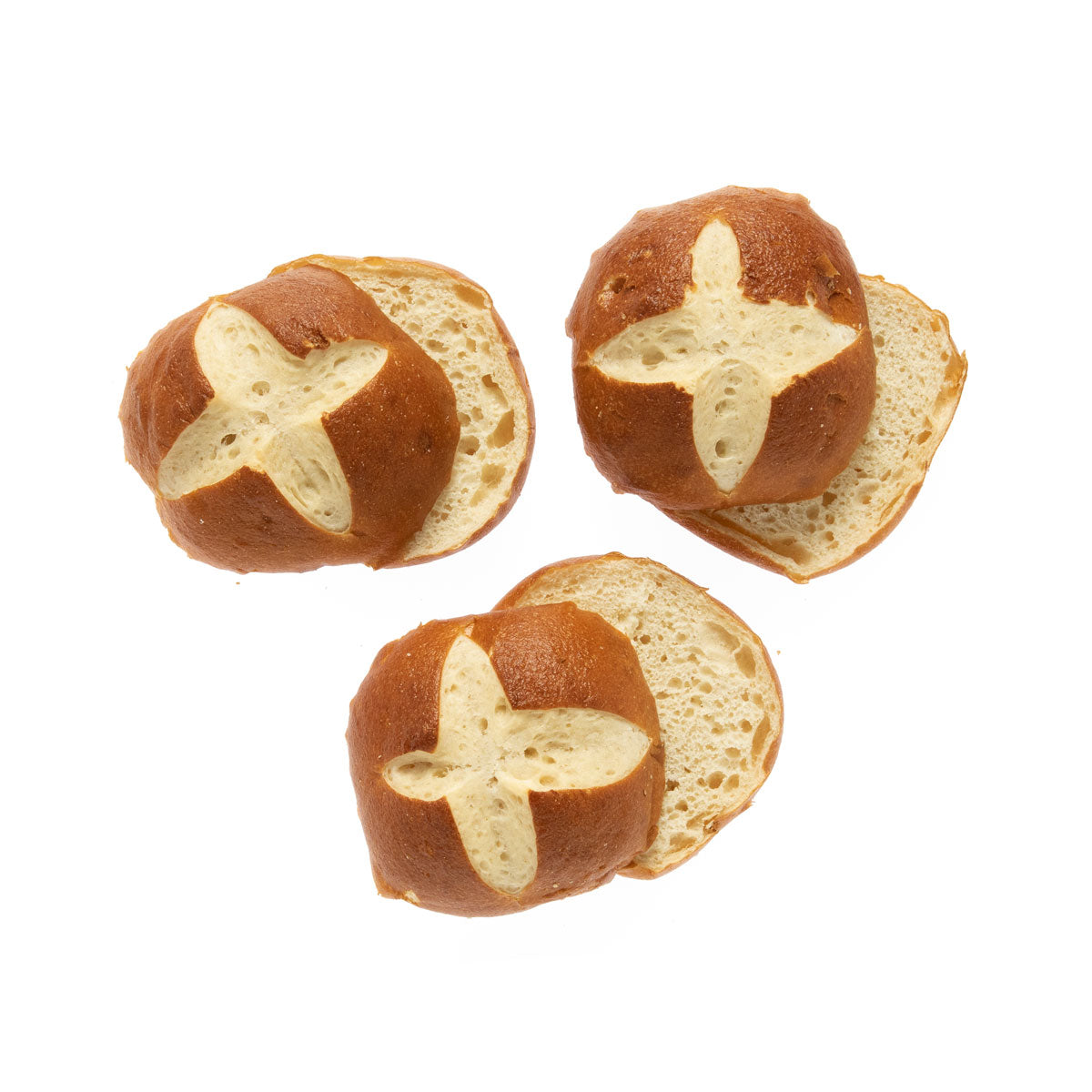 4 Bavarian Pretzel Burger Bun