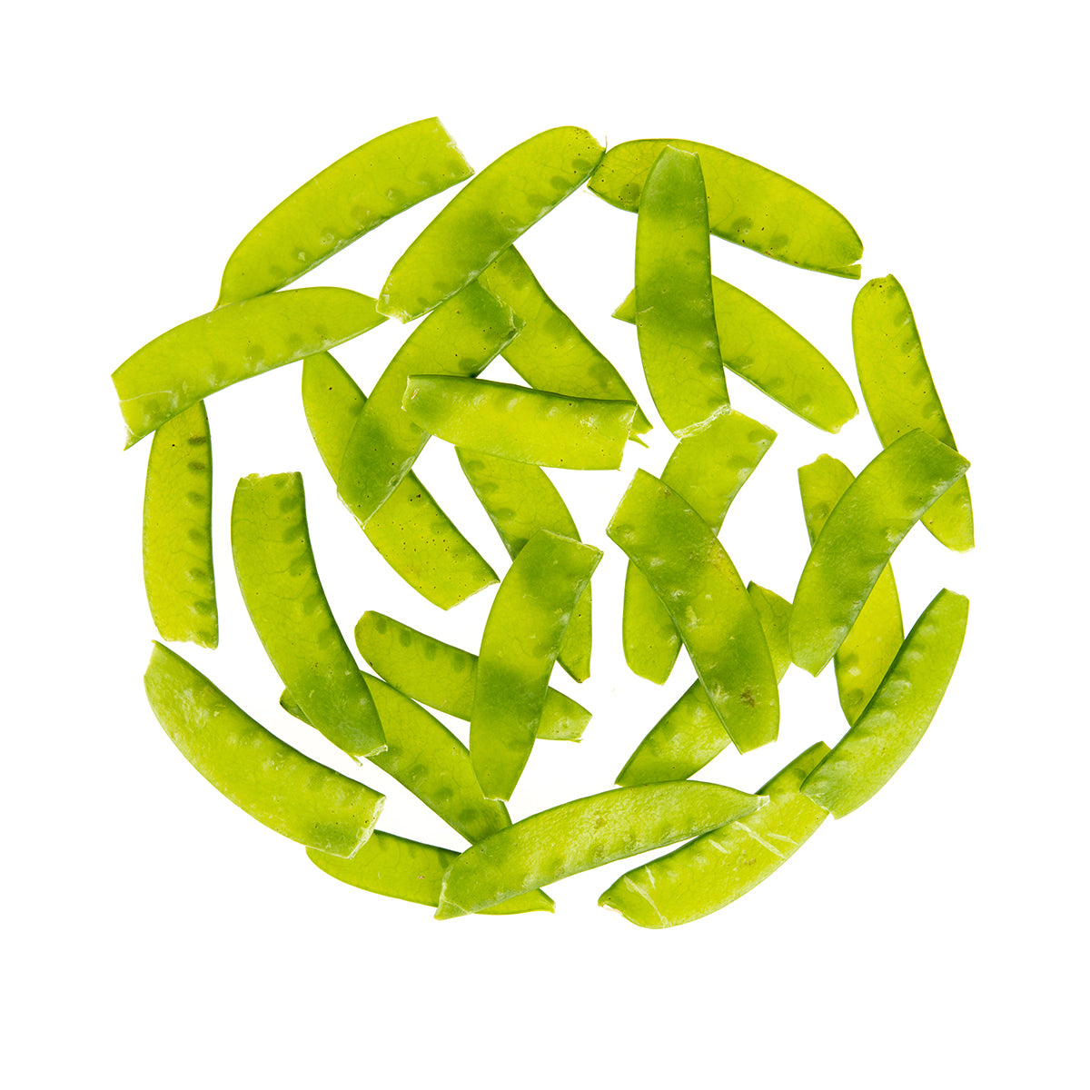 Snipped Snow Peas