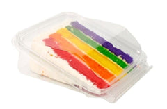 Rainbow Cake Slice