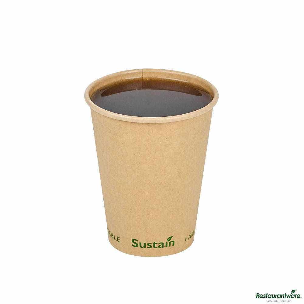Sustain 12 oz Kraft Paper Coffee Cup