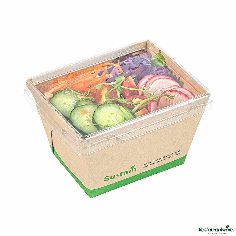 Sustain 17 oz Bamboo Paper Small Click Lock Container