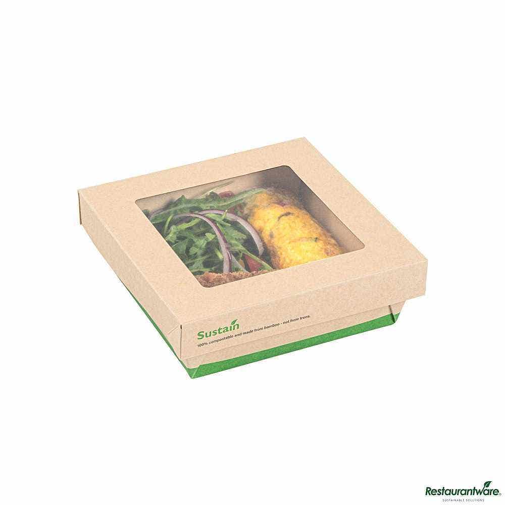 Sustain 34 oz Bamboo Paper Large Take Out Container