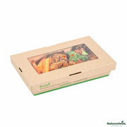Sustain 34 oz Bamboo Paper Large Take Out Container