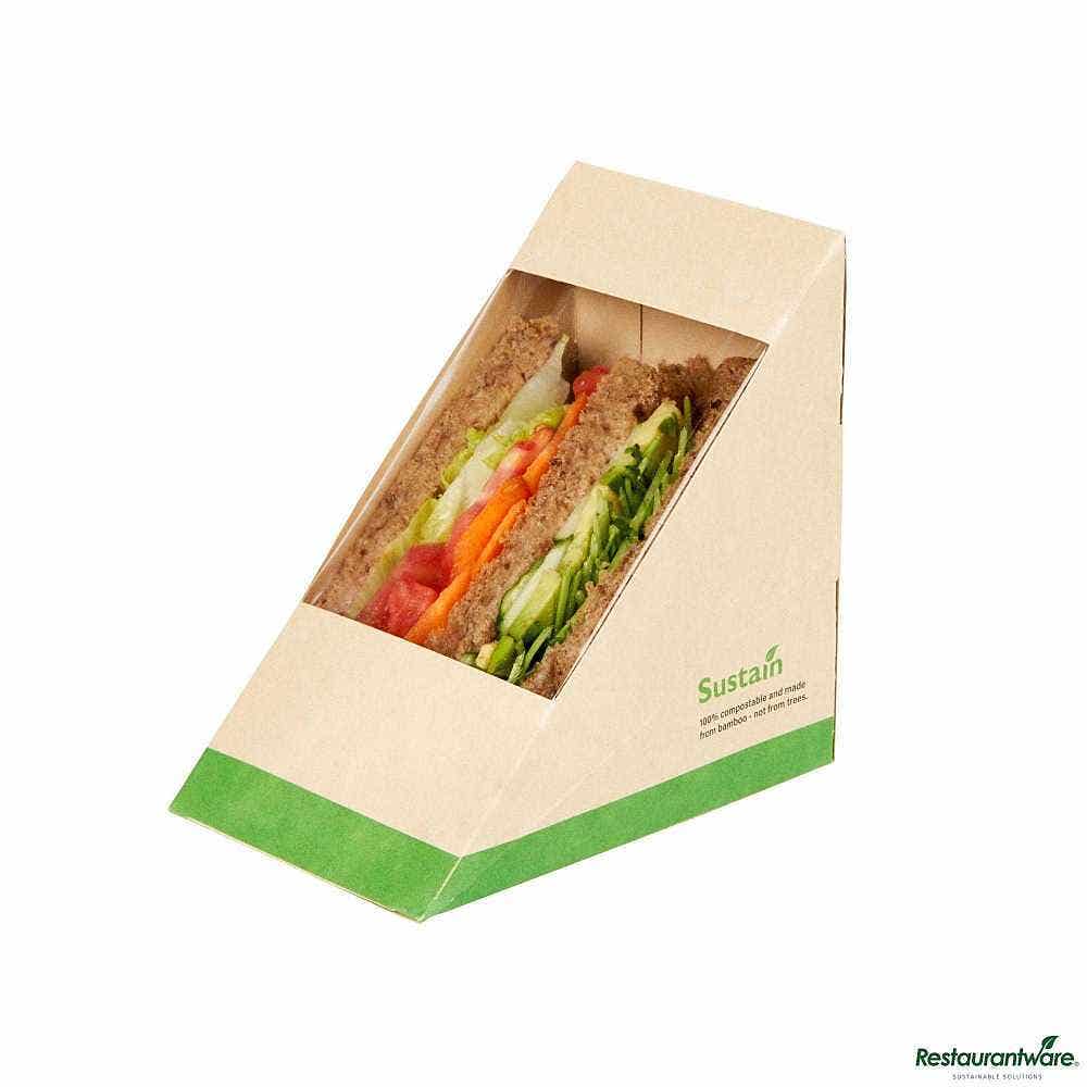Sustain Bamboo Paper Large Sandwich Box