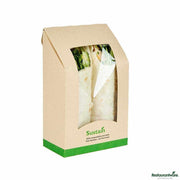 Sustain Bamboo Paper Sandwich / Wrap Take Out Container
