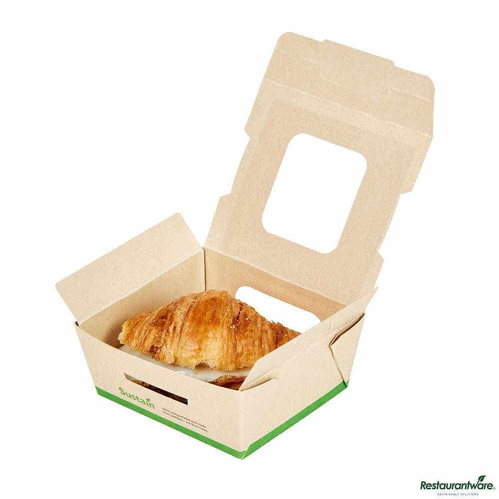 Sustain 12 oz Bamboo Paper Mini Bio Take Out Container