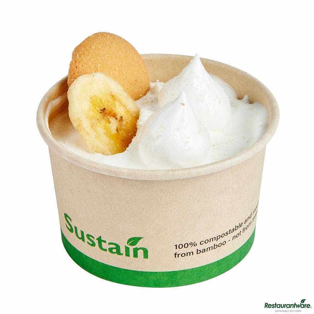 Sustain 3 oz Round Bamboo Paper To Go Cup