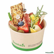 Sustain 12 oz Round Bamboo Paper To Go Cup