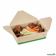 Sustain 71 oz Rectangle Bamboo Paper #3 Bio Box Take Out Container