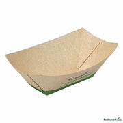 Sustain 2 oz Bamboo Paper Food Tray / Boat