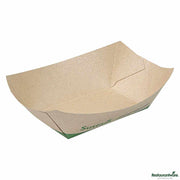 Sustain 6 oz Bamboo Paper #40 Food Tray / Boat
