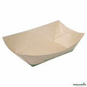 Sustain 1 lb Bamboo Paper #100 Food Tray / Boat