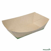 Sustain 2 lb Bamboo Paper #200 Food Tray / Boat