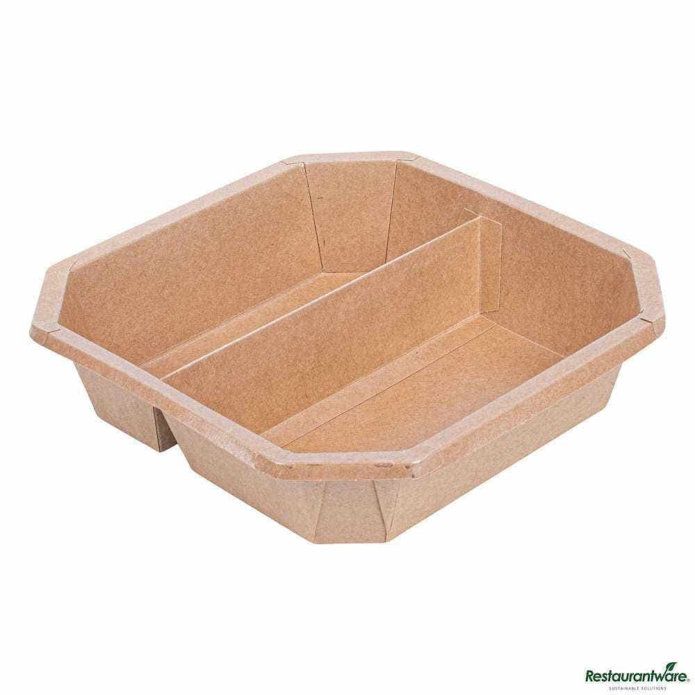 Sustain 41 oz Octagonal Kraft Paper Take Out Container