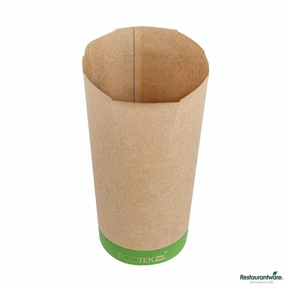 Sustain 20 oz Round Kraft Paper To Go Fry Cup
