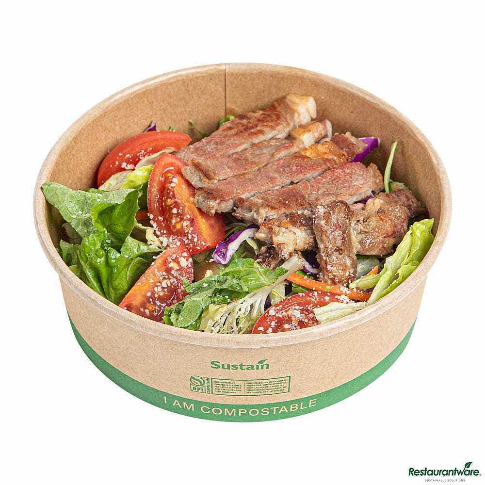 Sustain 17 oz Round Kraft Paper Take Out Container